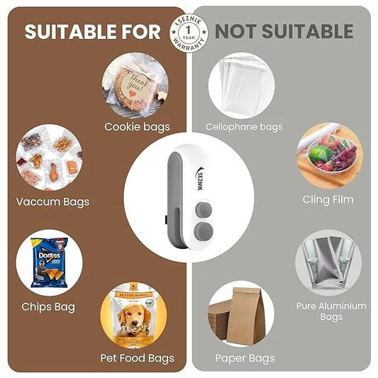 SealPro™ – Mini Sealing Machine | Powerful & Portable | Food Preservation Made Easy