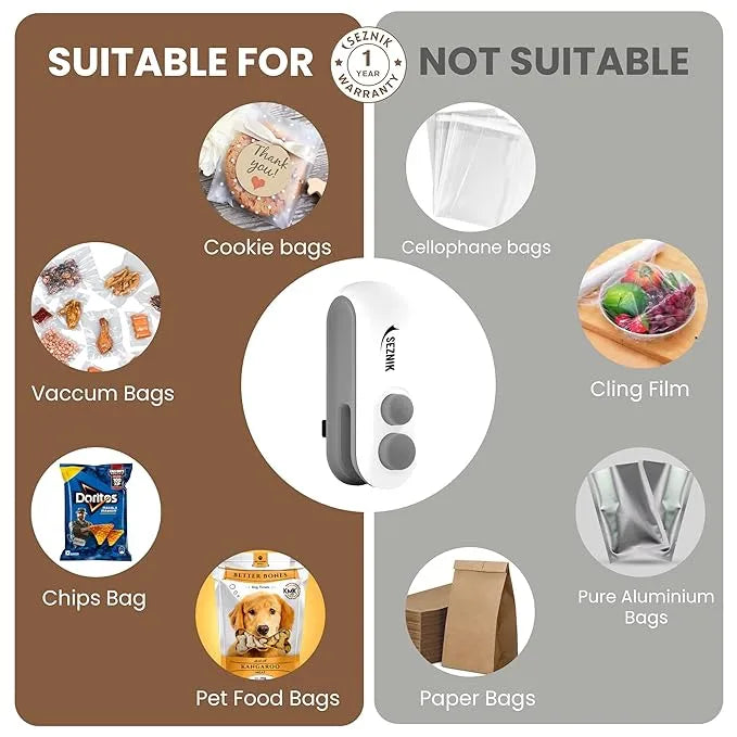 SealPro™ – Mini Sealing Machine | Powerful & Portable | Food Preservation Made Easy