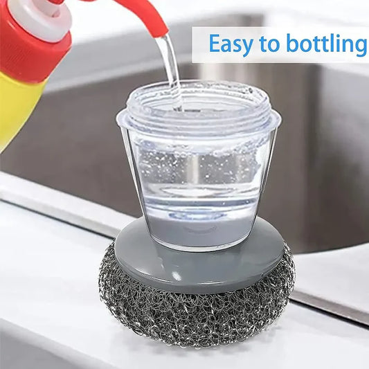 PalmScrub™– Built-In Soap Dispensing Palm Brush | Fast & Easy Cleaning | Multi-Purpose Scrubber
