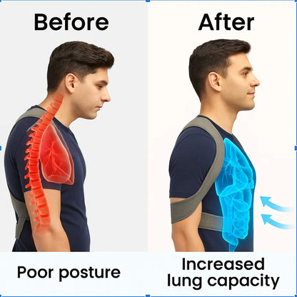 SpineAlign™ – Posture Corrector | Reduce Slouching | Back & Shoulder Support | Breathable Daily Wear | Unisex