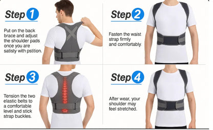 SpineAlign™ – Posture Corrector | Reduce Slouching | Back & Shoulder Support | Breathable Daily Wear | Unisex